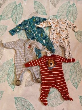 4pc Carter's Footed One-Piece Sleepers